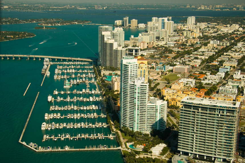 迈阿密市和码头图片