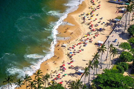 莫罗湾里约热内卢市海滩旅游水平风景海洋摄影假期游客目的地冲浪背景