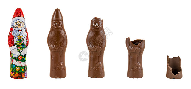 吃掉小仙人球圣诞老人被吃掉的巧克力型巧克力背景