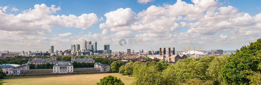伦敦东部的全景图片