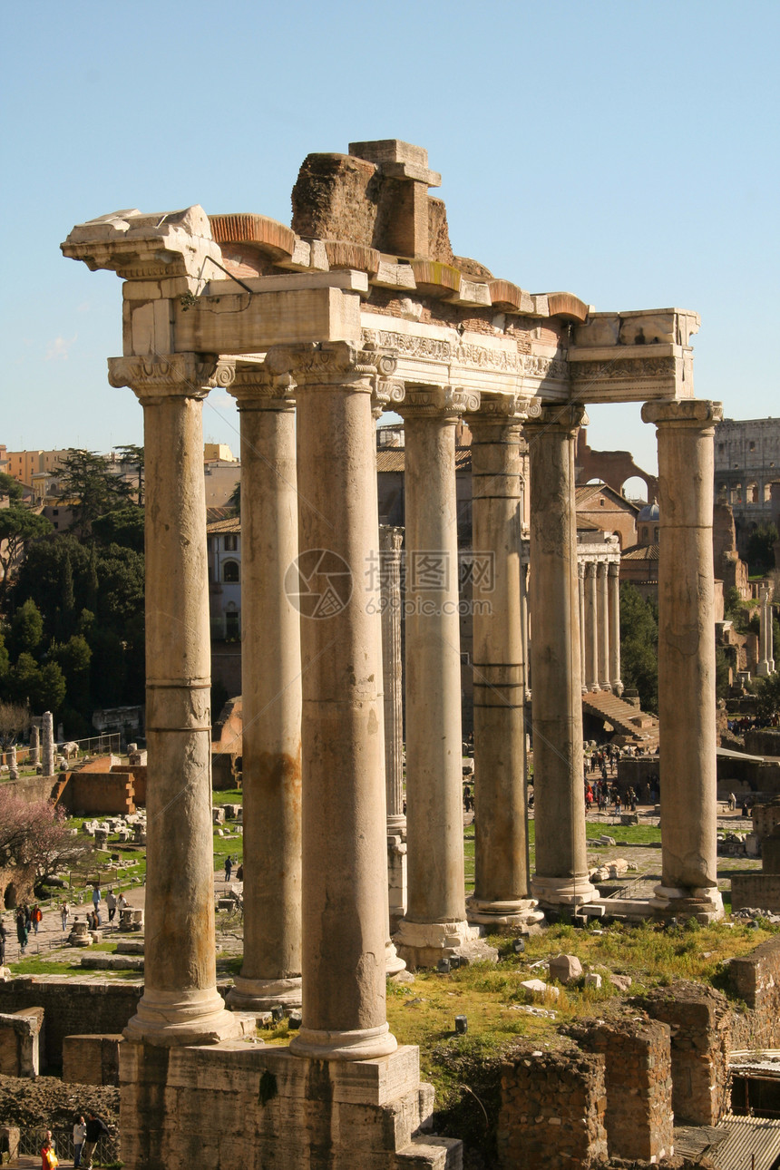 寺庙的废墟论坛建筑地标目的地城市摄影建筑学柱子考古学文化图片