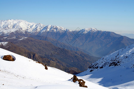 雪地景观摄影滑雪季节蓝色目的地假期运动风景爬坡场景高清图片