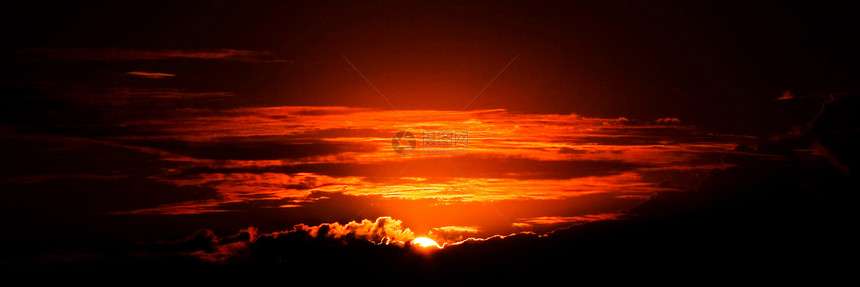 日落水平风景旅游太阳天空摄影假期旅行场景图片