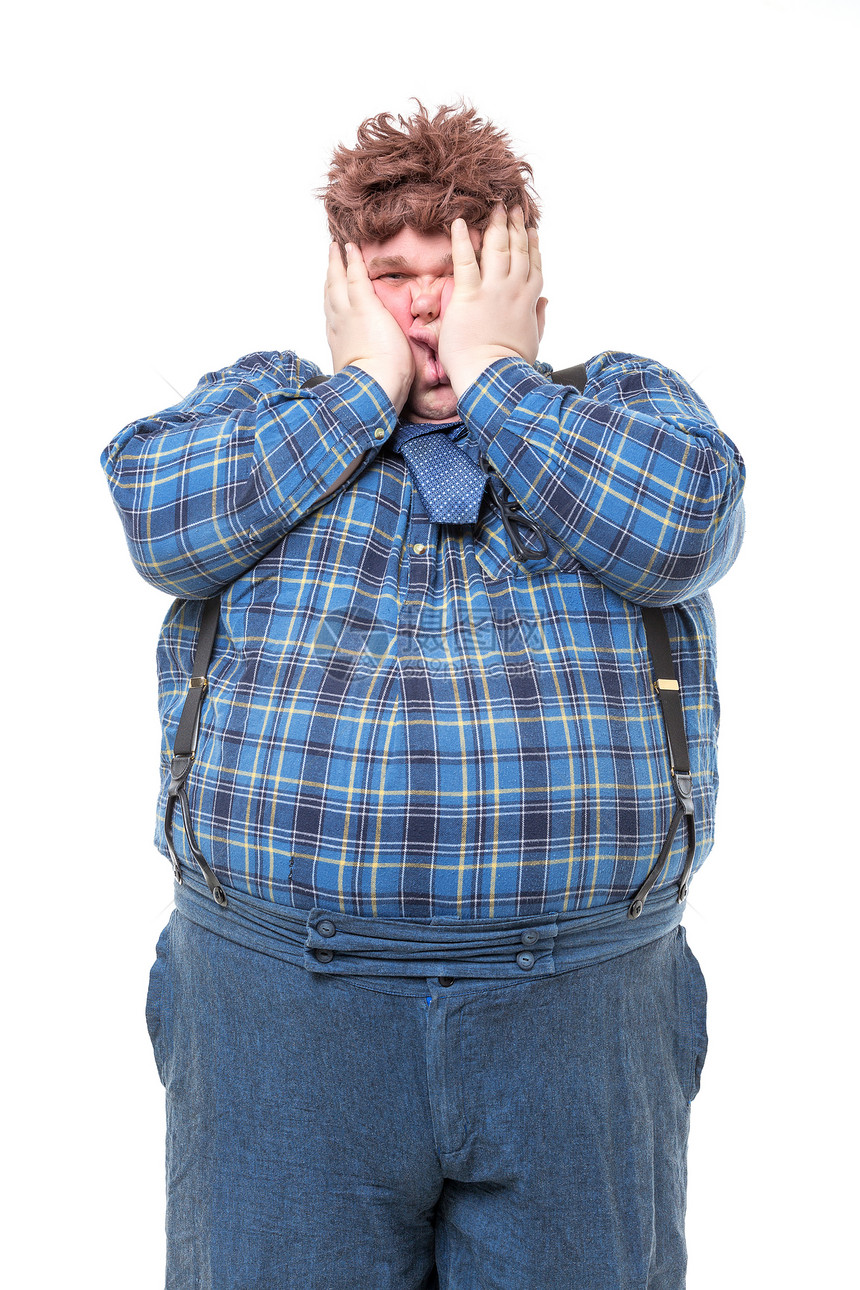超重肥胖国家枷锁享受腹部男人巴佬肥胖图片