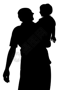 黑白父亲素材父亲和女儿一起 光影矢量儿童男生拥抱白色家庭男人插图父母黑色婴儿背景
