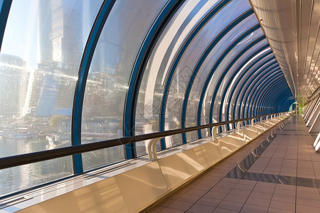 办公室桥梁窗户城市商业玻璃阳光地面走廊蓝色场景建筑背景图片