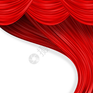 打开窗帘运动装饰海浪丝绸亚麻纺织品展示框架奢华剧院背景图片