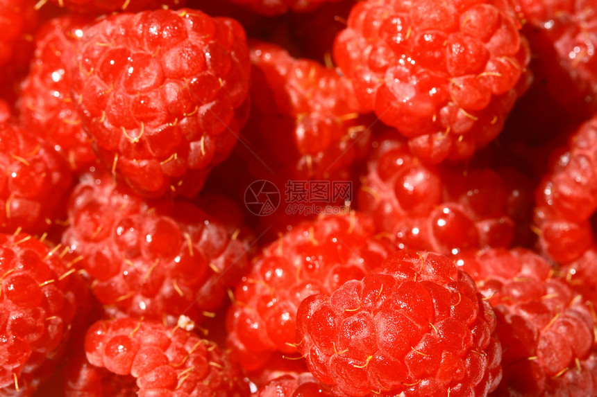 树莓草莓果汁食物宏观蔬菜饮食水果季节红宝石甜点诱惑图片