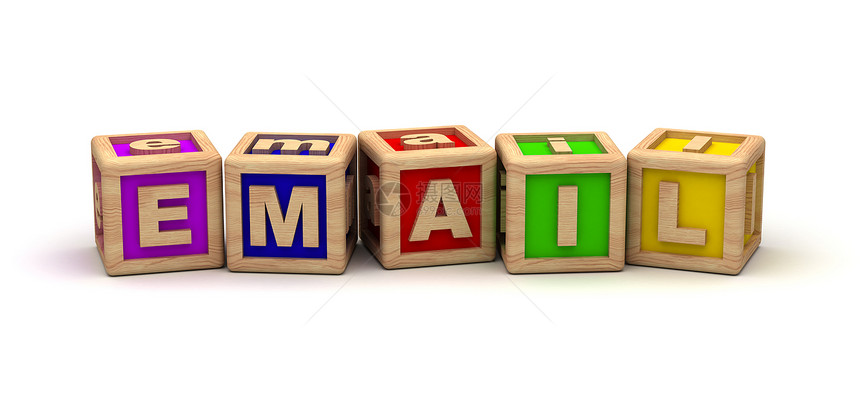 电子邮件水平玩具婴儿字母教育白色字体木头电子孩子图片