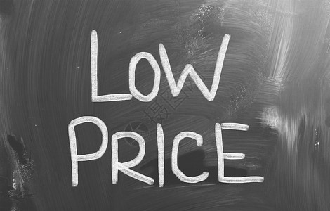 低价格概念销售顾客零售徽章交易粉笔艺术白色黑板标签背景图片