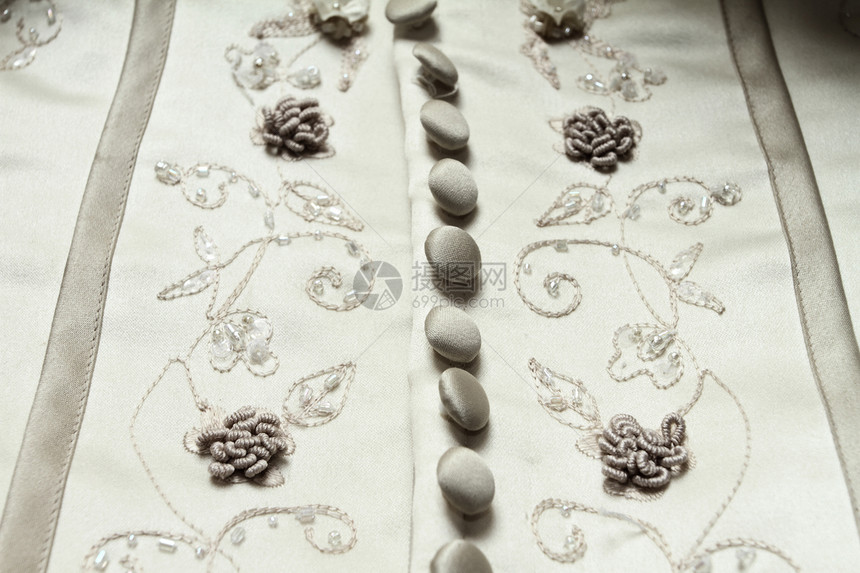 结婚礼服细目衣服蕾丝订婚婚礼宝石魅力刺绣蜜月纺织品奢华图片