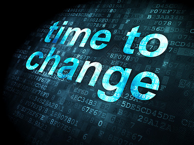 时间线概念 数字背景的变革时刻到了进步历史技术日程数据运动时间小时蓝色展示背景图片