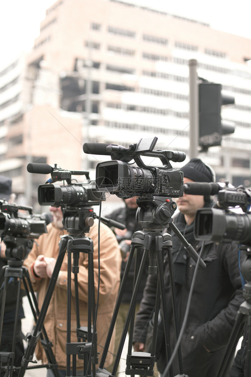 录像摄像机记者面试信息报告电视报告文学记录视频民众摄影师图片