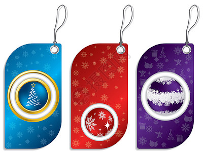 圣诞商品圣诞标签雪花商品插图按钮折扣蓝色店铺打印艺术品广告设计图片