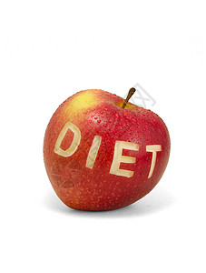 饮食苹果节食水果红色食物背景图片