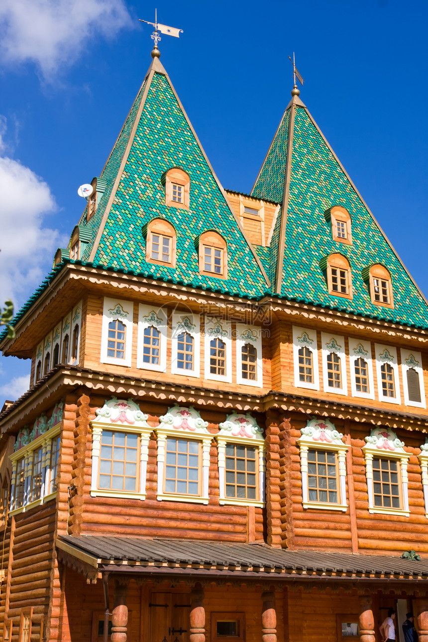 俄罗斯伍德宫殿白色旅行蓝色博物馆建筑学建筑圆顶历史地标文化图片