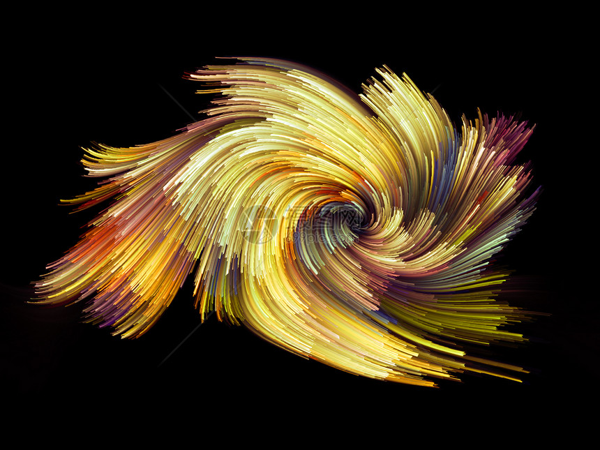 彩色背景算法条纹纤维艺术品墙纸帆布漩涡曲线笔触湍流图片