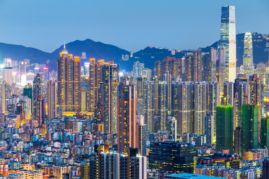 香港市天际商业天空建筑摩天大楼公司风景场景办公室住宅图片