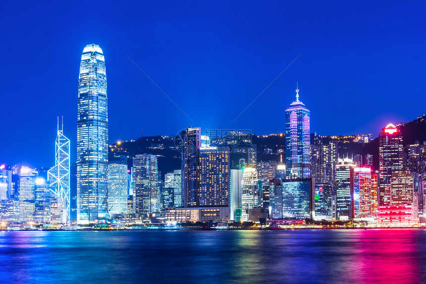 香港天线风景金融经济天际市中心港口景观城市摩天大楼码头图片
