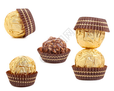 圆形巧克力甜点松露甜品食物飞碟饼干糕点糖果背景图片