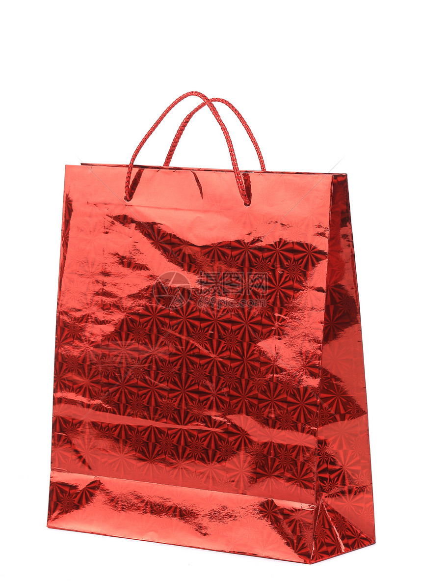 红色礼品纸袋展示销售打印零售白色剪裁包装购物粉色盒子图片