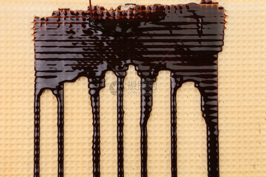 奶油巧克力的背面面粉黄油线条牛奶甜点晶圆小吃糖果瓦楞蛋糕图片