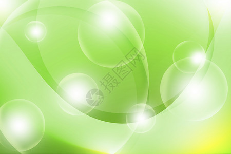 绿色抽象线和圆形背景背景图片