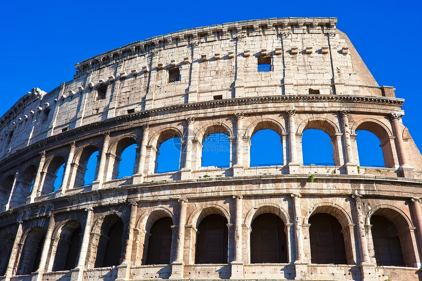罗马的巨集旅行蓝色考古学石头体育馆体育场天空历史文化建筑图片