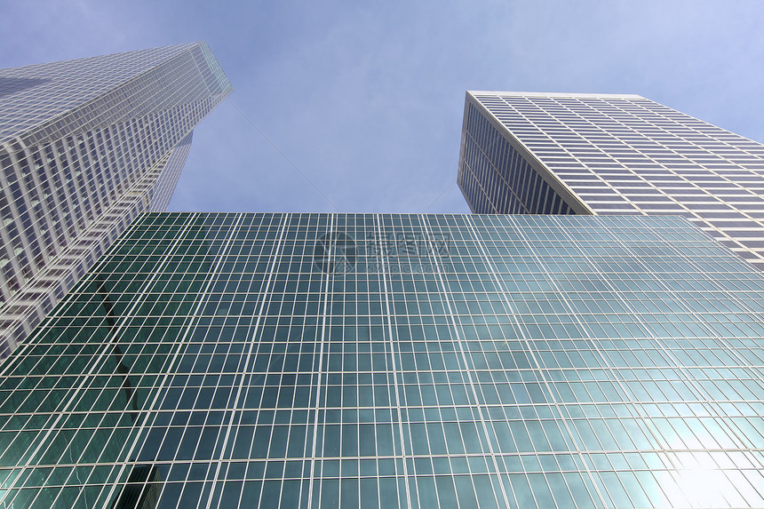 商业 建筑金属公司摩天大楼旅行城市反射建筑物蓝色天空办公室图片