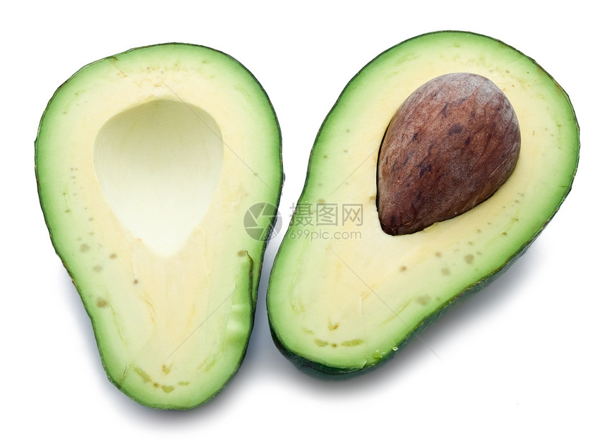 阿沃卡多水果热带蔬菜白色异国种子饮食食物绿色营养图片