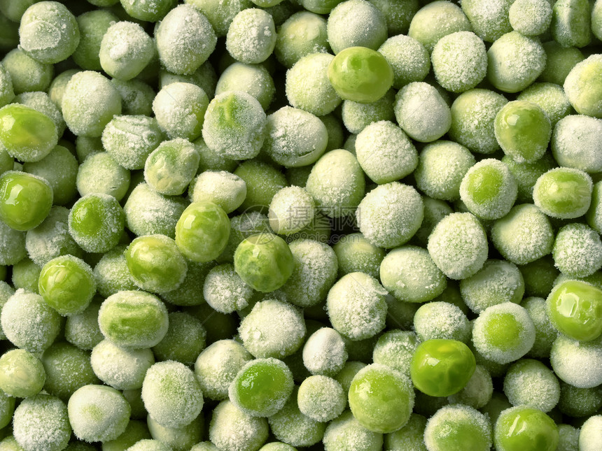 冷冻绿豆食物绿色纤维蔬菜青菜水平图片
