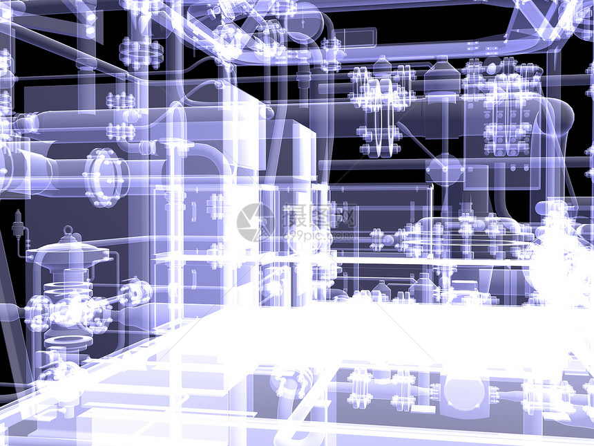 工业设备 X光化力量技术化学品燃料阀门x射线插图压力工厂海关图片