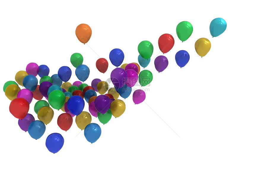 彩色气球绘图乐趣派对计算机图片