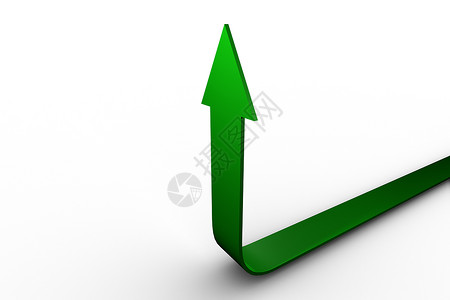 绿箭指向上绿色成功进步绘图生长计算机背景图片