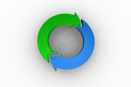 蓝绿箭头圆绘图圆圈计算机背景图片