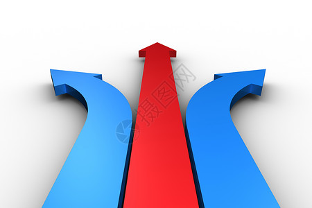 红箭头和蓝箭头绘图计算机蓝色红色背景图片