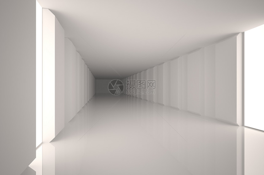 数字生成的有亮光的房间计算机白色灰色绘图阴影图片