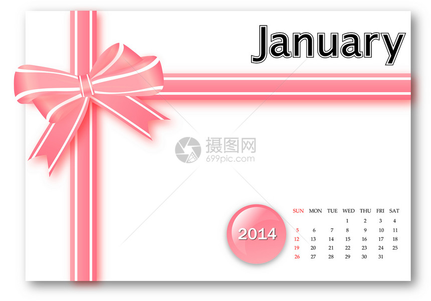 2013年1月日历礼物办公室命令公告活页日程组织笔记本日记商业图片