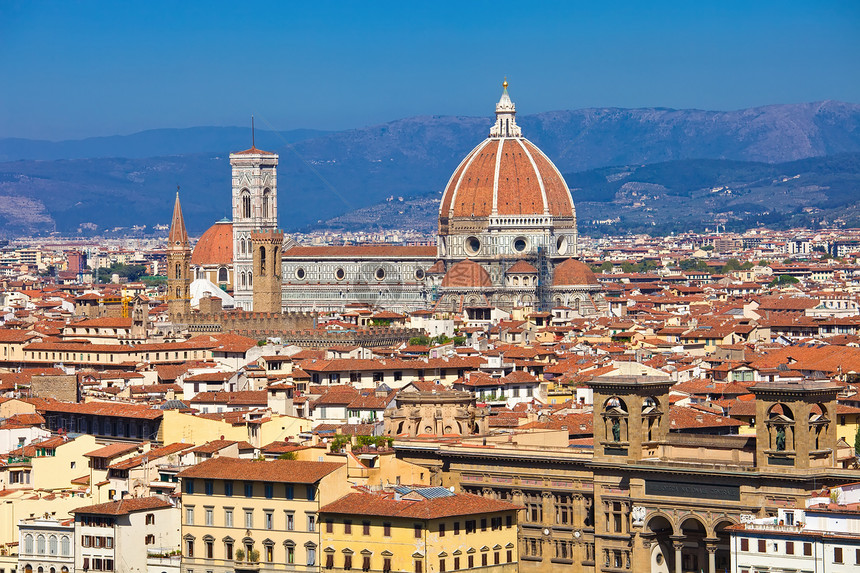 佛罗伦萨建筑学城市风景天际旅行景观文化教会圆顶场景图片