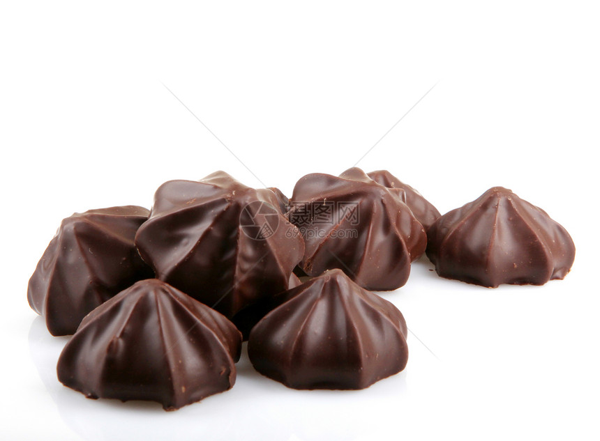 精细巧克力黑色收藏牛奶糖果白色食物甜点美食棕色可可图片