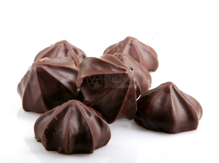 精细巧克力食物牛奶白色糖果可可收藏美食棕色黑色甜点图片