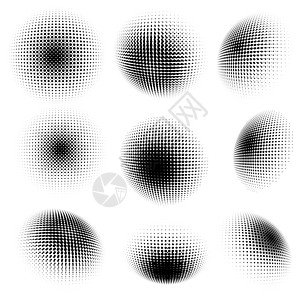 黑色半圆光效摘要半圆设计 EPS 10公司小册子卡片墙纸白色装饰品插图框架圆圈曲线插画