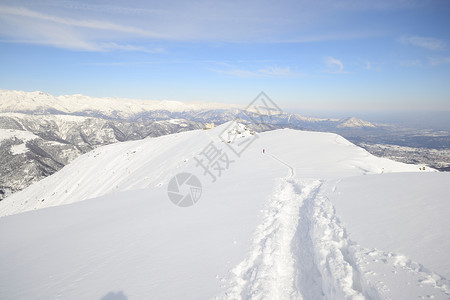 技术熟练山峰勘探粉雪冰川雪鞋成就滑雪愿望山脉冒险背景图片