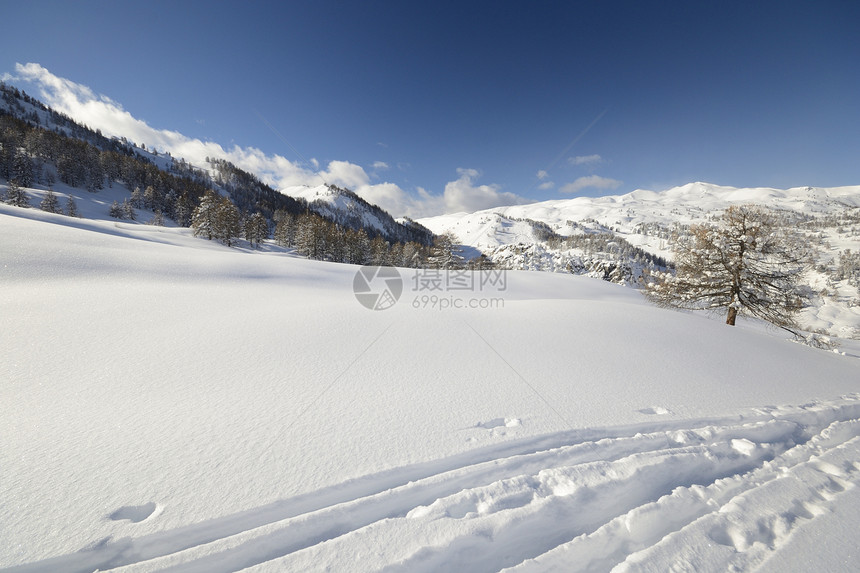 意大利阿尔卑斯山的冬季风景勘探雪堆山峰危险自由季节全景寂寞冰川荒野图片