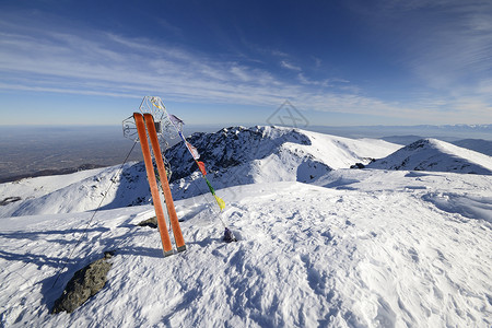 游滑雪旅行设备寂寞勘探逆境体育雪崩器材偏光片山脉山峰成就背景图片