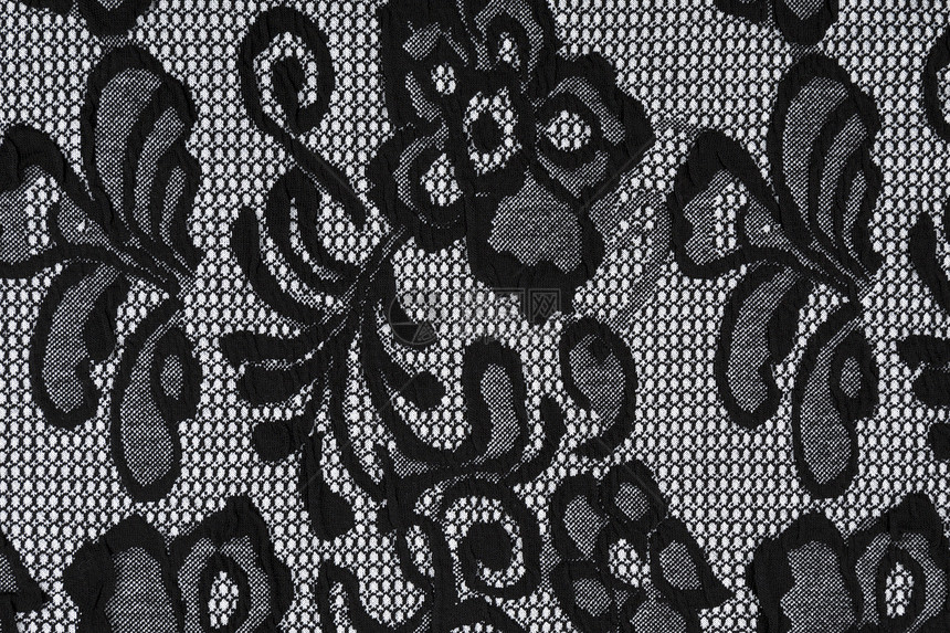 纺织品背景的灰色花朵图片