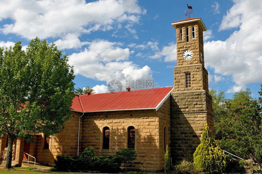 南非克拉伦斯Sandstone教堂建筑建筑学教会砂岩图片
