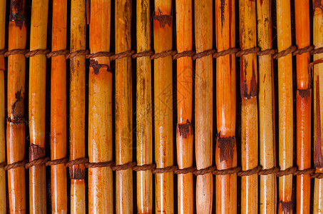 竹垫画幅水平餐垫条纹木头背景图片
