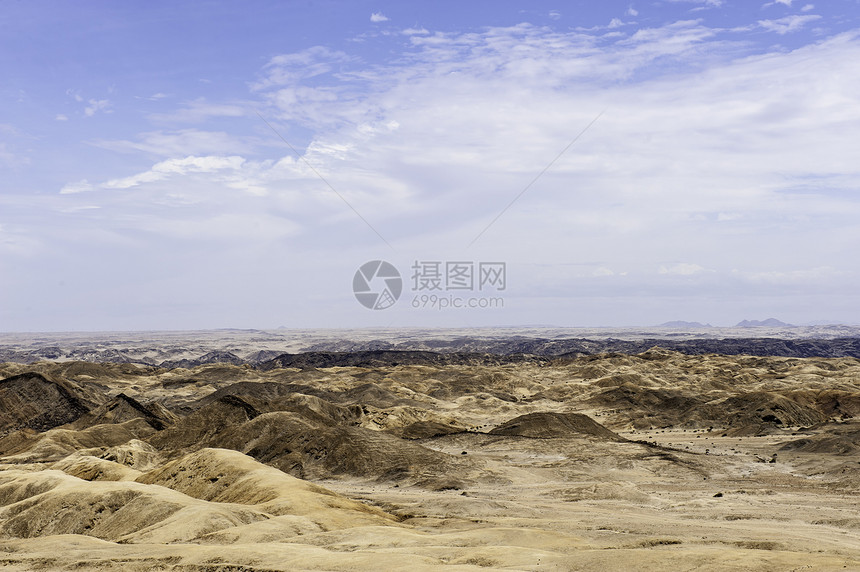 纳米布沙漠的景观干旱沙丘纳米布岩石沙漠天线地平线全景环境橙子图片