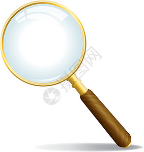 矢量放大镜调查光学审查镜子镜片插图检查研究探索侦探背景图片
